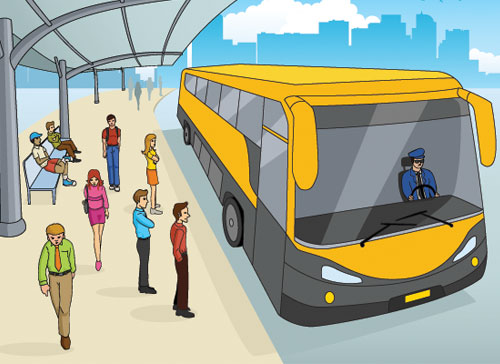 Учите английские слова на myenglishclassroom.com  bus terminal